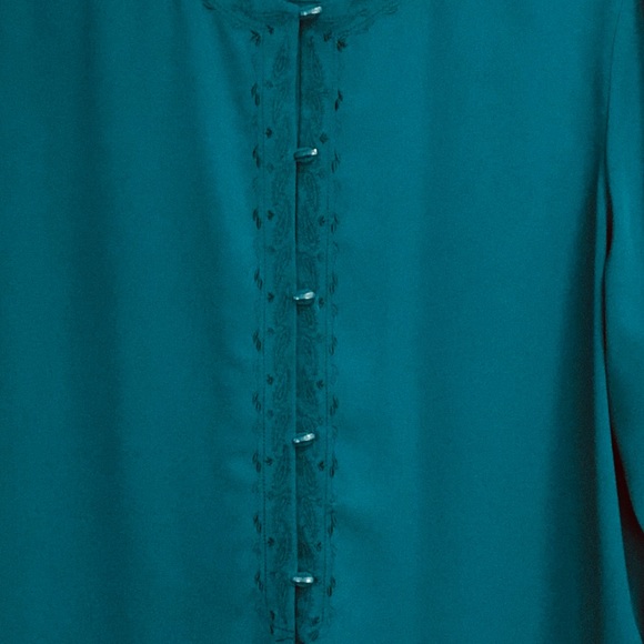 LIKE NEW Maggie McNaughton Teal Pantsuit 2X - Picture 2 of 8